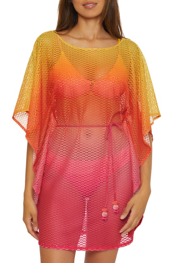 Trina Turk Women's Sun Opal Mesh Caftan In Sun