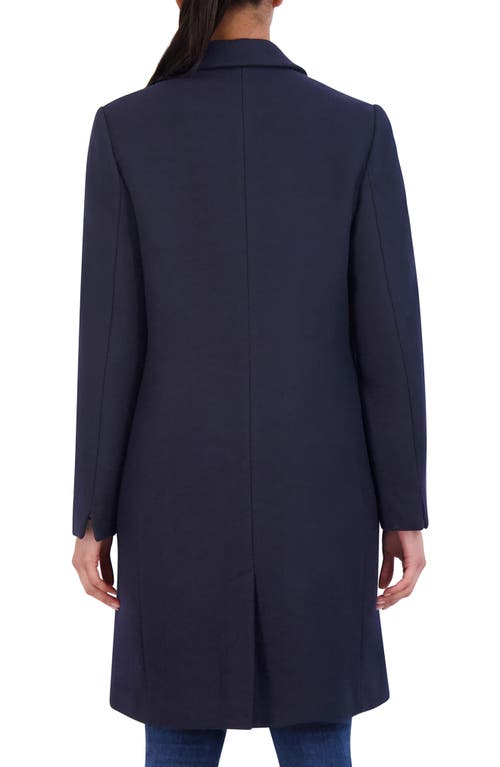 Cole Haan Signature Wool Blend Coat In Navy