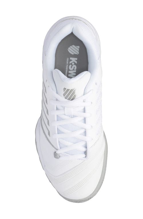 Shop K-swiss Bigshot Light 4 Tennis Shoe In White/high-rise/silver