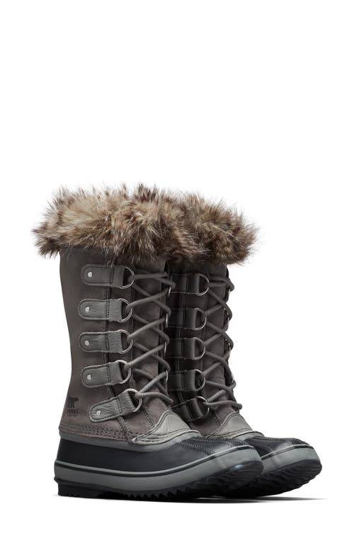 Sorel Joan Of Arctic Waterproof Boot In Quarry/ Black