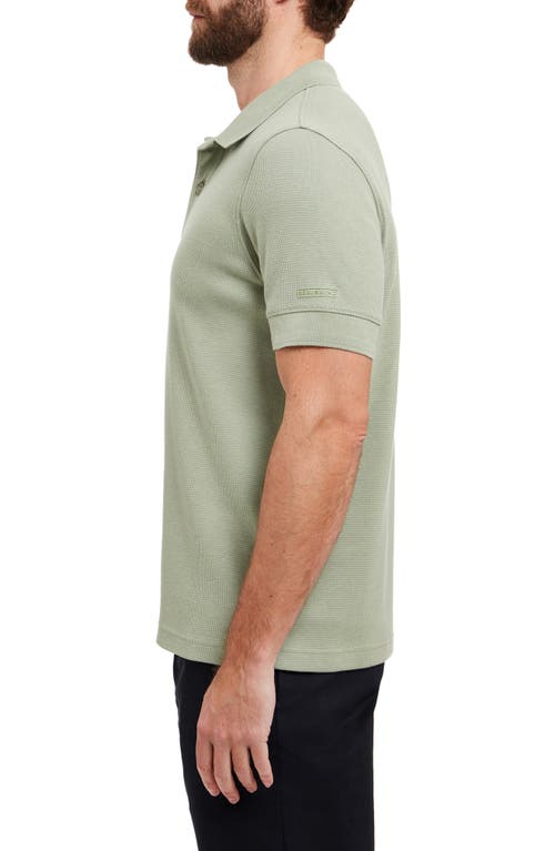 Shop Sealskinz Felthorpe Textured Organic Cotton Polo In Green