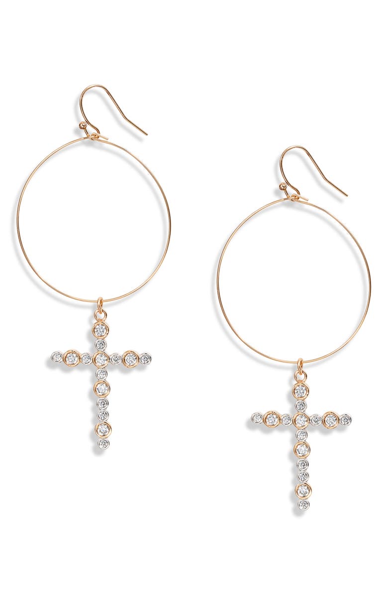 Bracha Hope Cross Hoop Earrings Nordstrom Bracha Hope Cross Hoop Earrings Nordstrom
