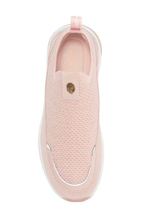 Kurt Geiger London Kensington Flyknit Slip-on Sneaker In Pale Pink