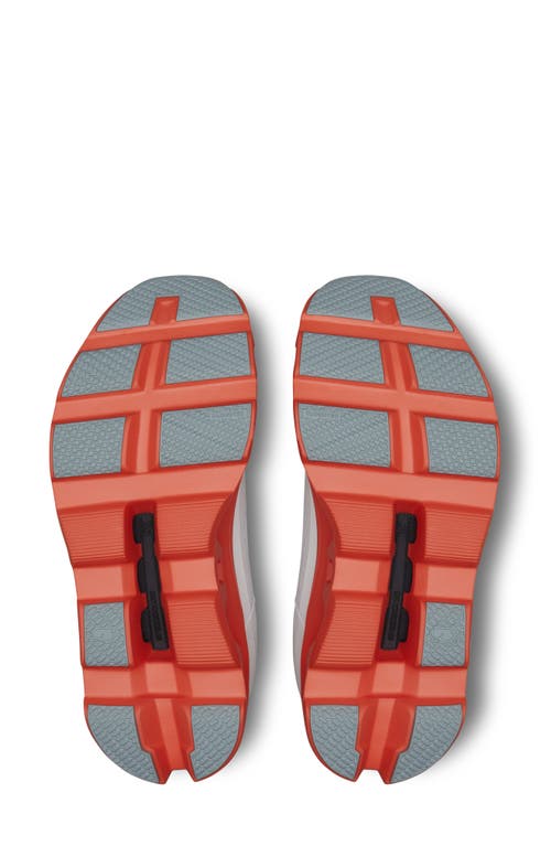 On Cloudmster Running Shoe In White/ Flame