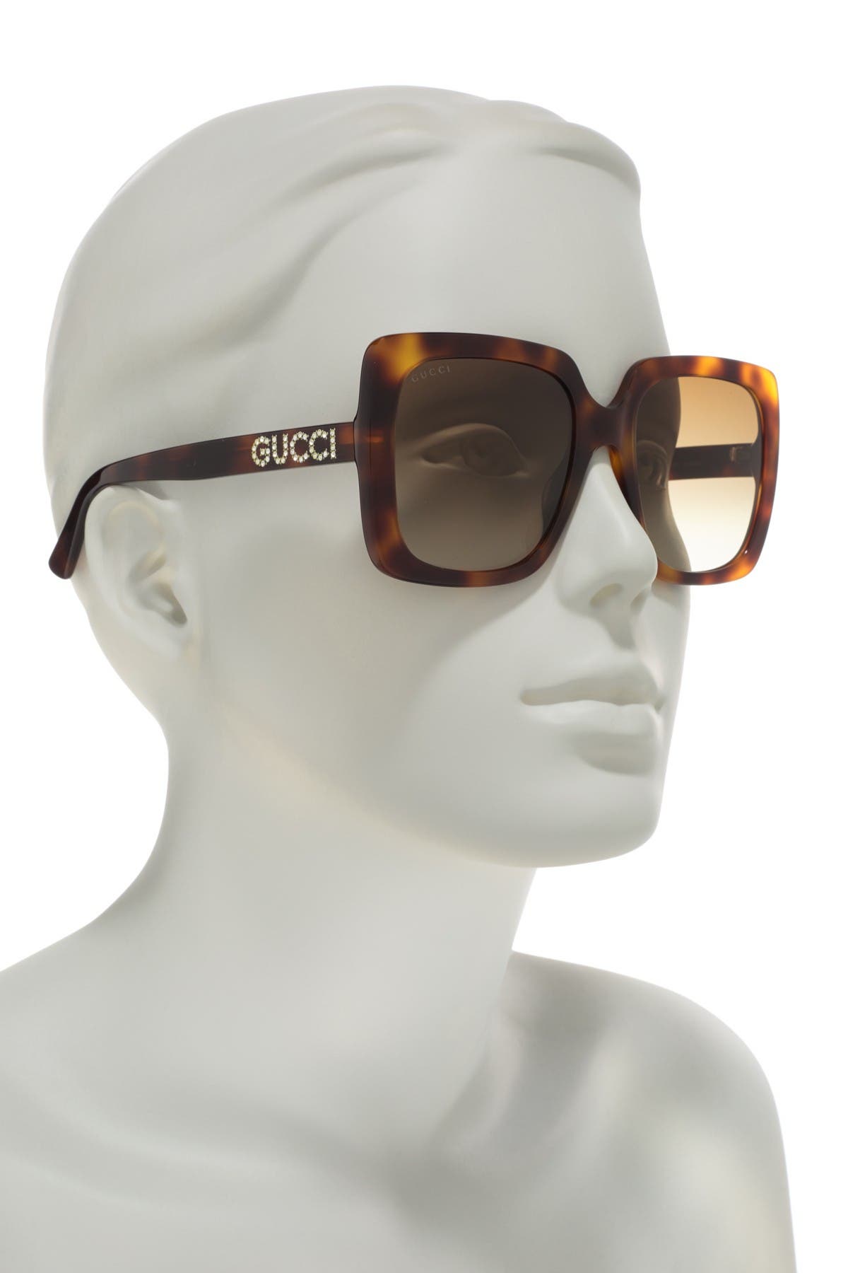 gucci 54mm oversized square sunglasses