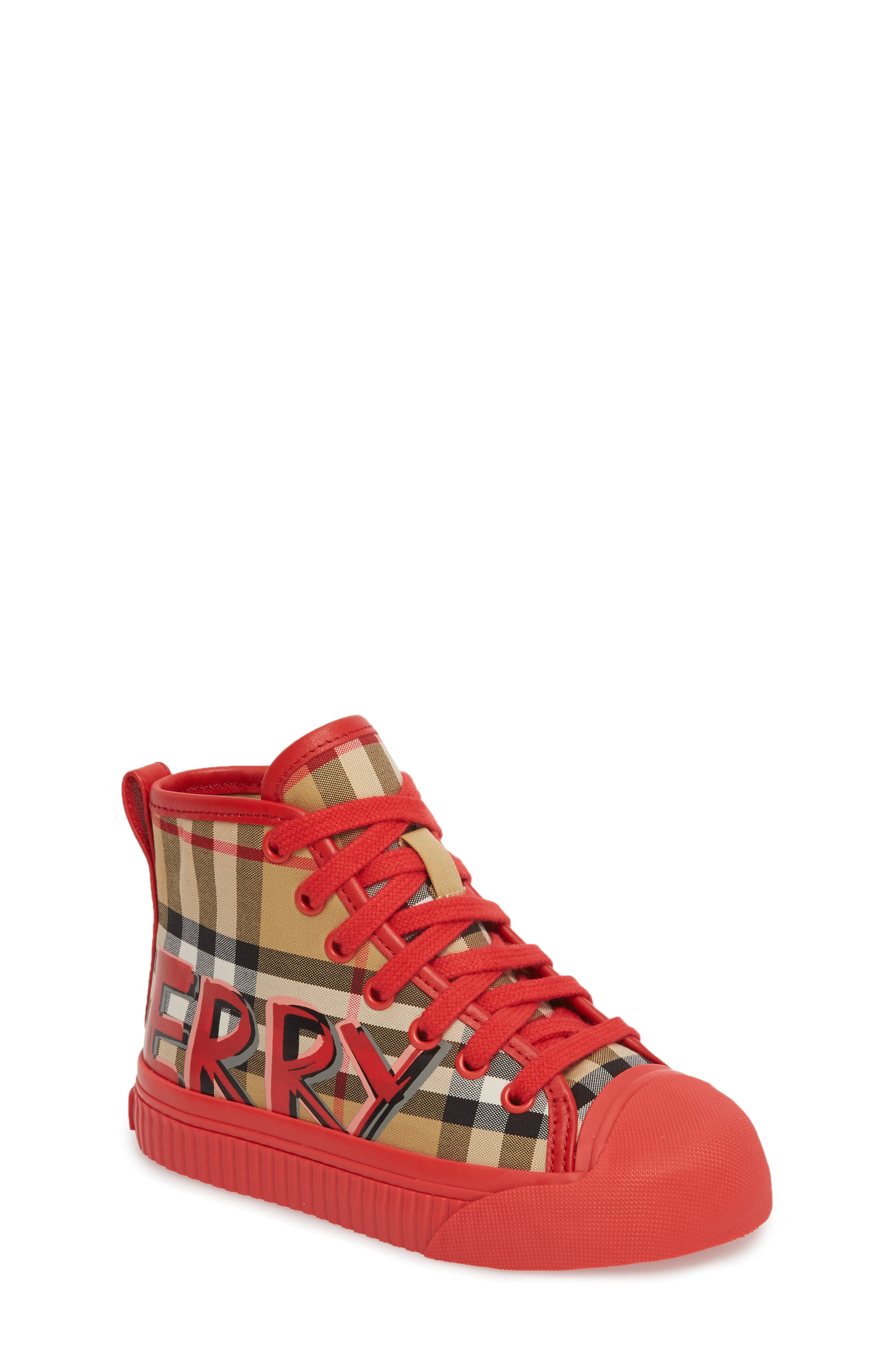 burberry red sneakers