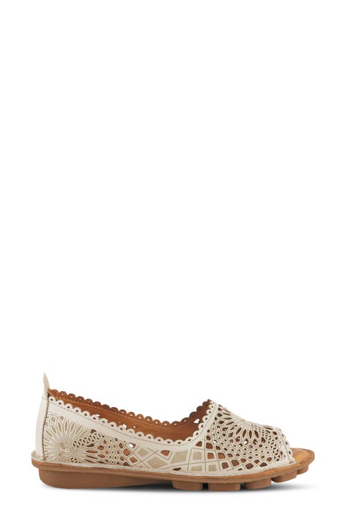 Spring Step Brandal Flat In Light Grey