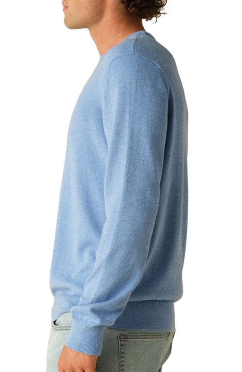 Fair Harbor Tidal Organic Cotton Blend Sweater In Navy Nautical Birdseye