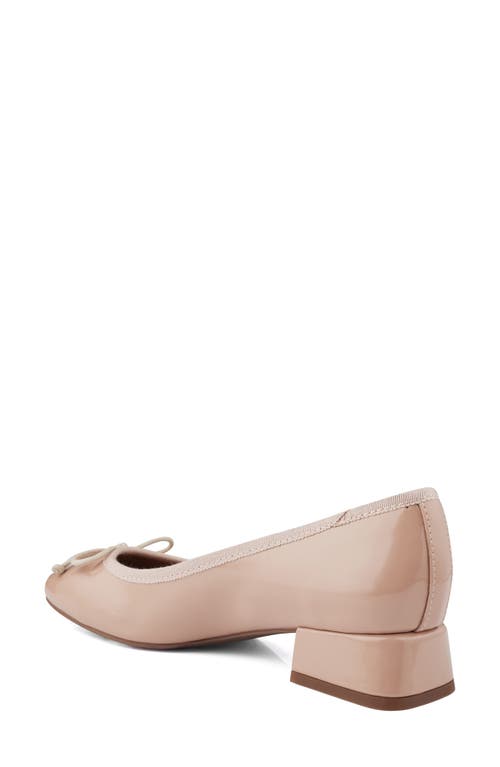 Me Too Juna Ballet Pump in Beige Patent 