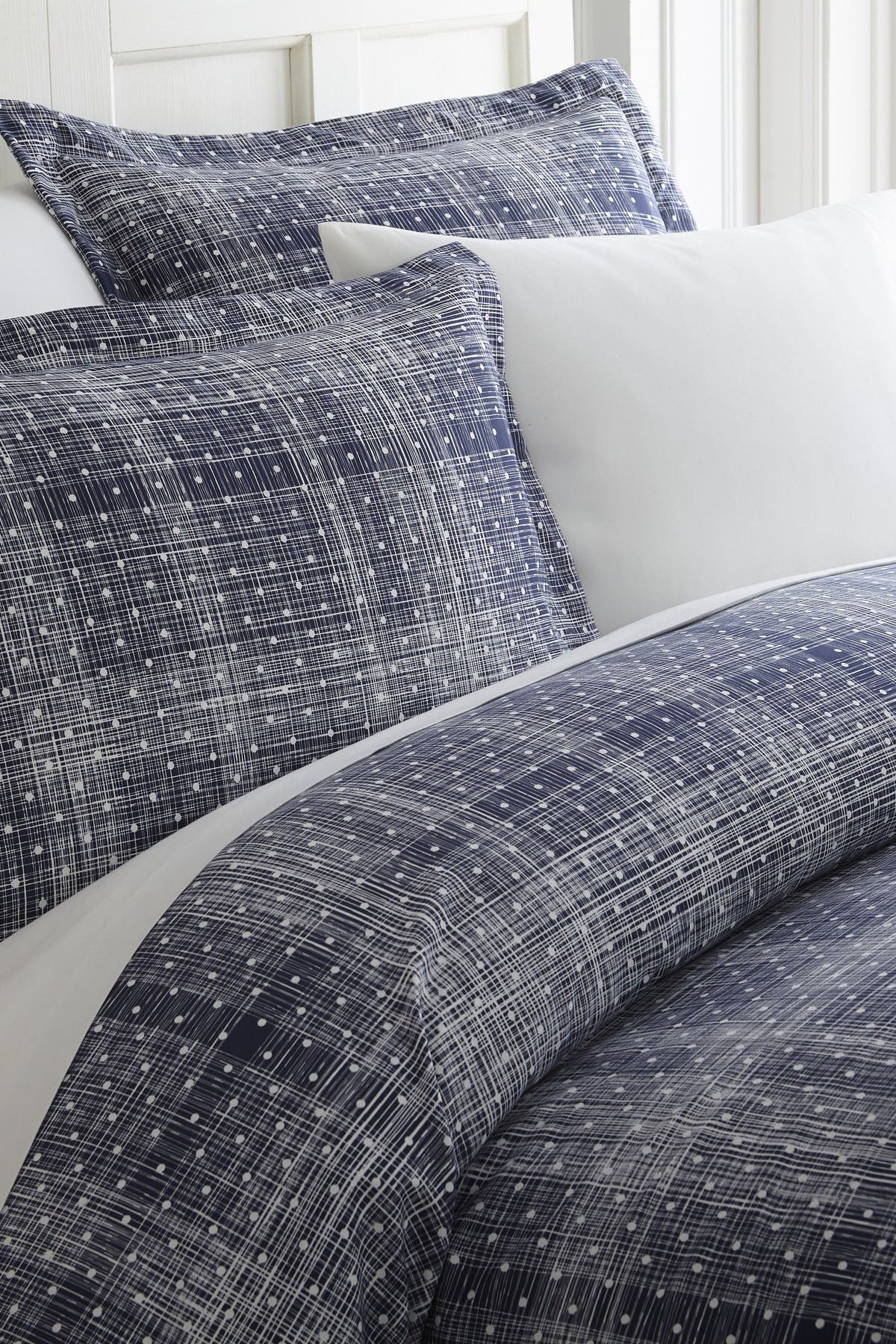 IENJOY HOME HOME SPUN PREMIUM ULTRA SOFT POLKA DOT PATTERN 3-PIECE DUVET COVER QUEEN SET,816651021659