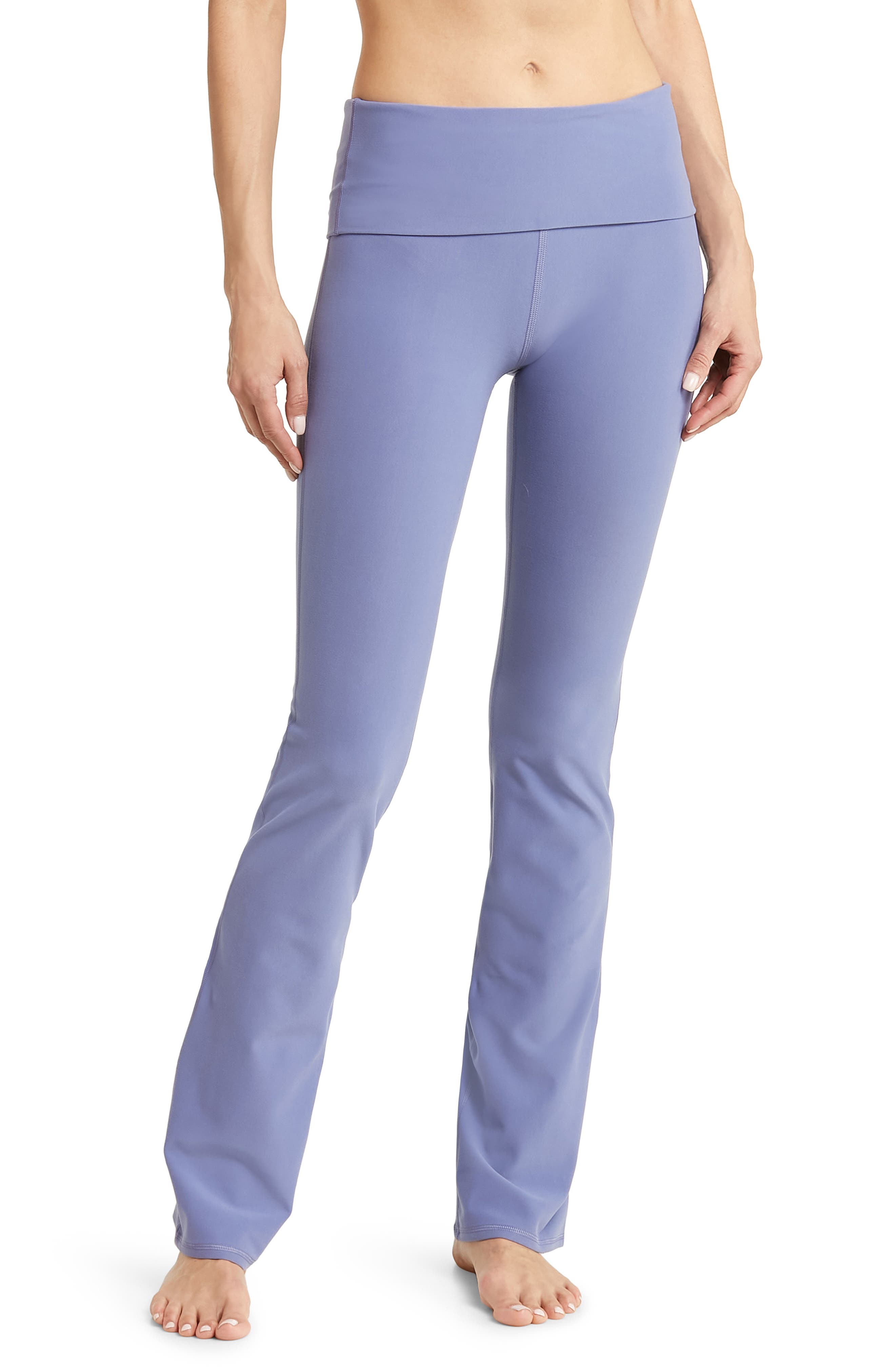 Airlift High-Waist Suit Up Legging - Lilac Blue/White. – Alo Yoga