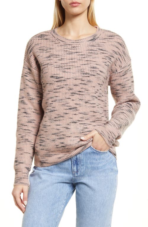 caslon(r) Space Dye Sweater in Pink Adobe