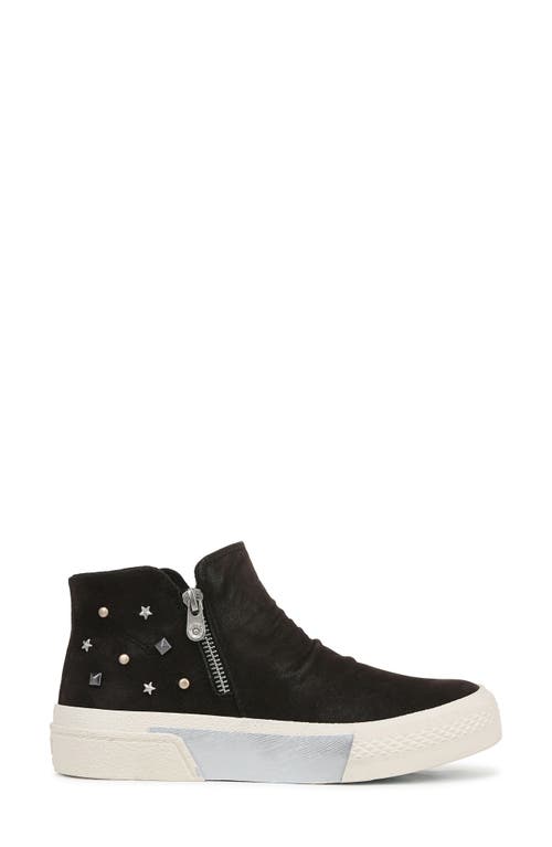 Blowfish Footwear Blowfish Malibu Wave High Top Sneaker In Black Oiled Faux Leather