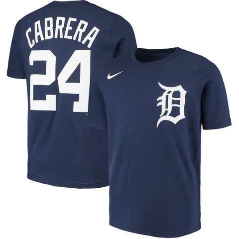 Majestic Detroit Tigers Toddler Navy Miguel Cabrera Player Name & Number  T-Shirt