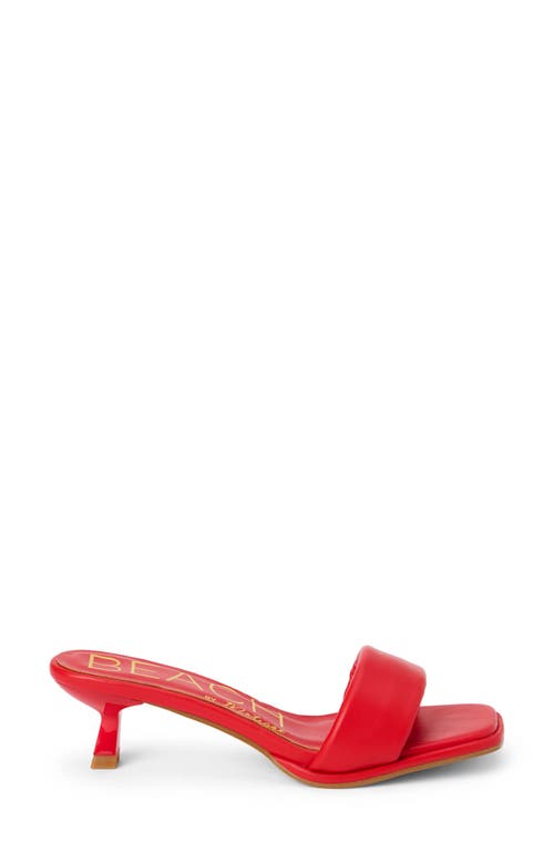 Coconuts By Matisse Blondie Square Toe Sandal In Red