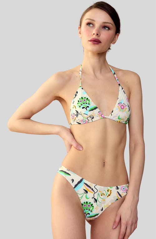 Cynthia Rowley Baia Bikini Bottoms In White Floral