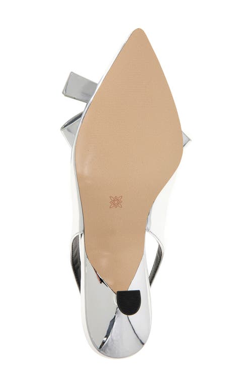 Bcbgeneration Kasiva Singback Kitten Heel Pump In Silver
