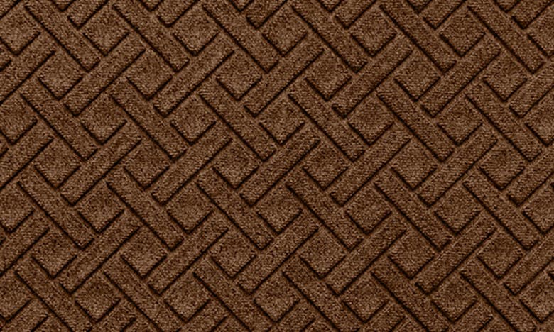 Shop Bungalow Flooring Waterhog Lattice Floor Mat In Dark Brown