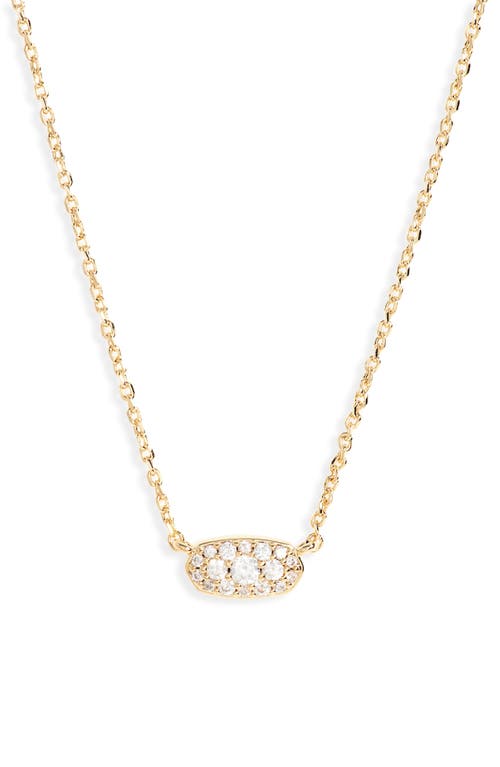 Kendra Scott Grayson Crystal Pendant Necklace in Gold at Nordstrom