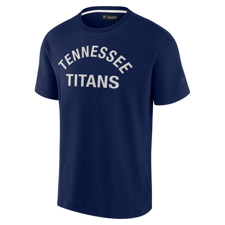 Shop Fanatics Signature Unisex  Navy Tennessee Titans Elements Super Soft Short Sleeve T-shirt