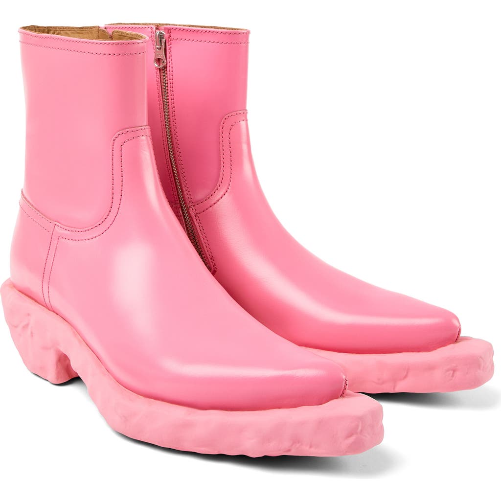 Camper Gender Inclusive Venga Western Boot In Medium Pink