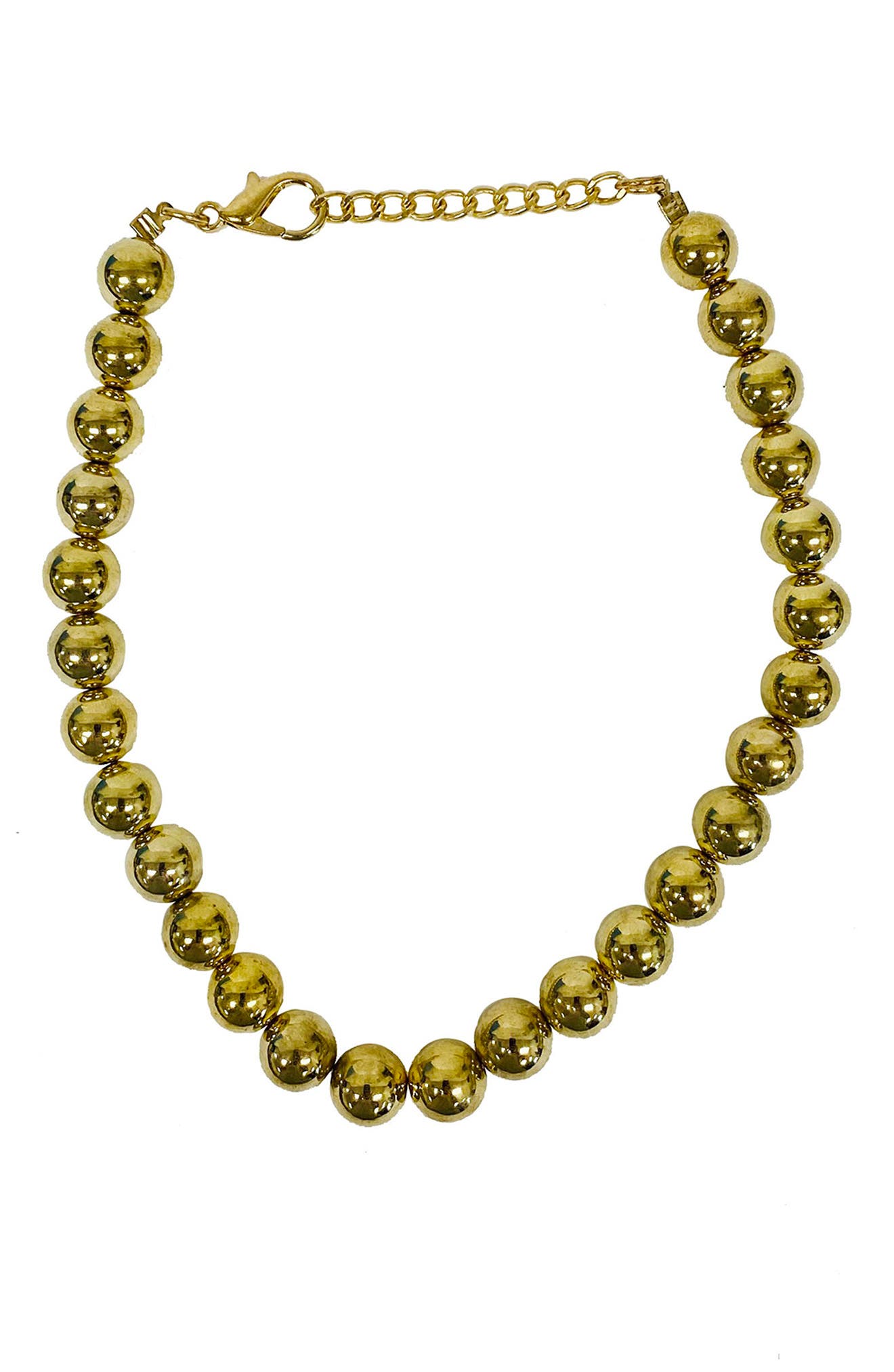 Dogs Of Glamour Dosh Faux Pearl Necklace In Gold
