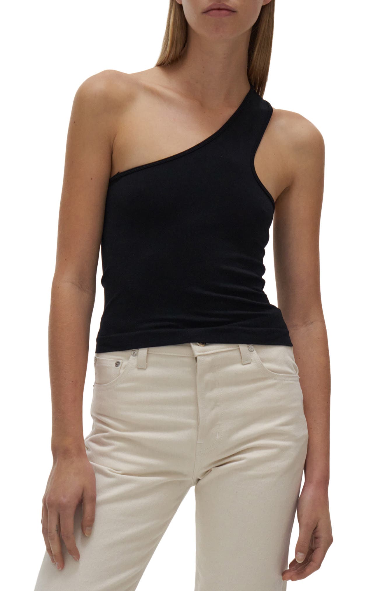 Helmut Lang Cutout Tank in Black at Nordstrom, Size X-Small