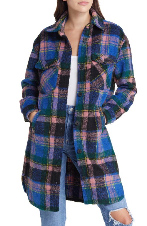 BLANKNYC Plaid Long Shacket in The Comeback