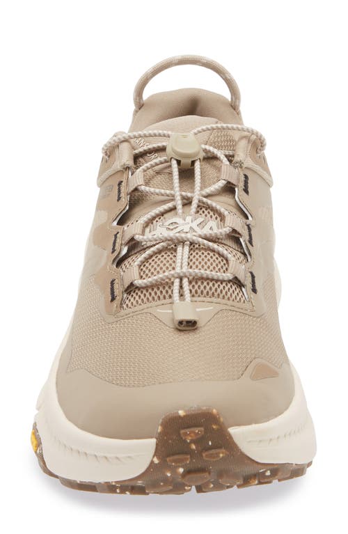Hoka Transport Gore-tex Panelled Mesh Sneakers In Dune/dune/eggnog