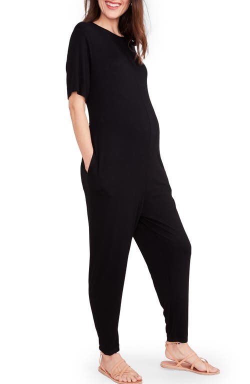 The Walkabout Maternity Jumpsuit in Black
