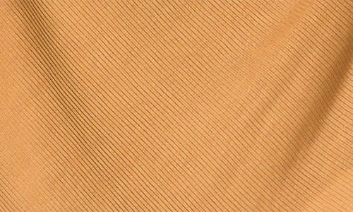 Copper Pearl Dolce Rib Swaddle Blanket In Orange