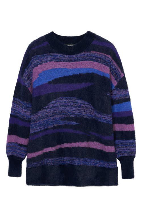 Desigual Knit Sweater In Purple