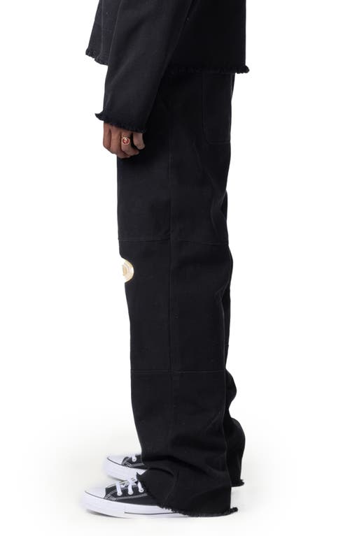 Shop Honor The Gift Washed Cotton Canvas Pants In Black