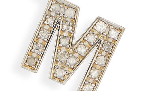 Meshmerise Diamond Initial Charm Bracelet In Yellow-m