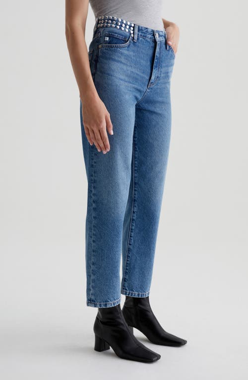 Shop Ag Rian Super High Waist Straight Leg Jeans In Angeleno