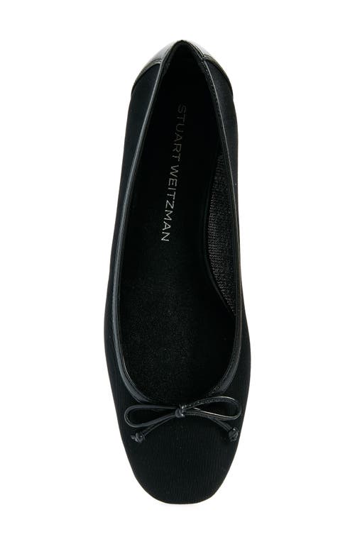 Shop Stuart Weitzman Arabella Ballet Flat In Black