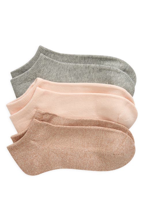 3-Pack Everyday Ankle Socks in Pink Peony Multi