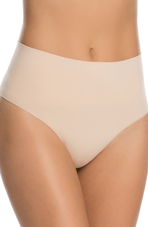 SPANX® Everyday Shaping Panties Thong in Soft Nude at Nordstrom, Size Small