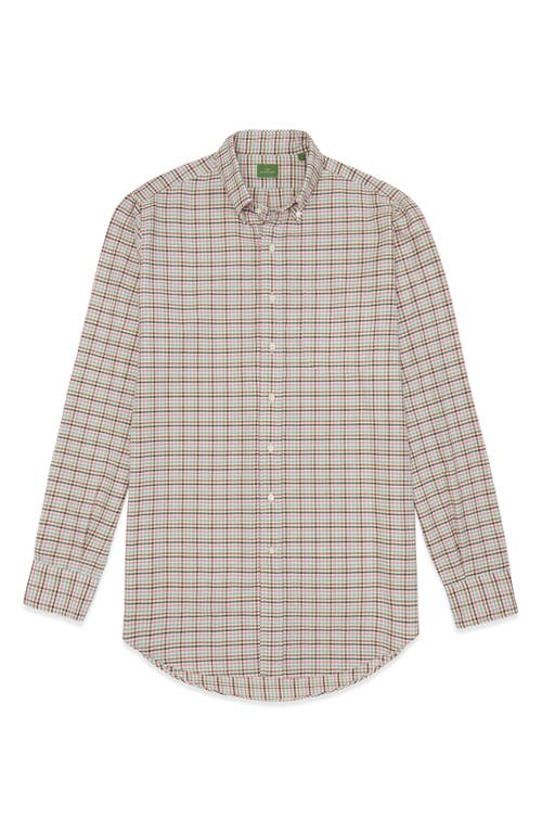 Shop Sid Mashburn Gingham Button-down Shirt In Peri Sawdust Gingham Twill