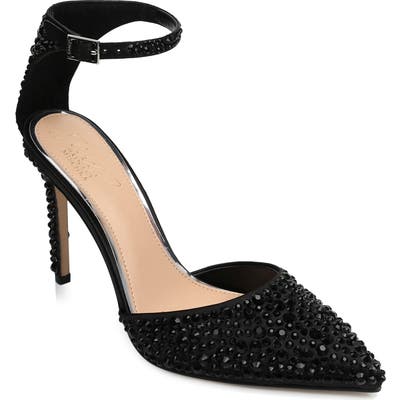 Jewel Badgley Mischka Jimena Ankle Strap Pump