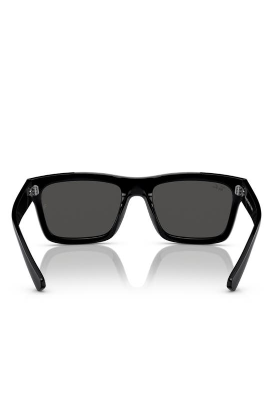 Shop Ray Ban Ray-ban Warren 54mm Rectangular Sunglasses In Dark Grey