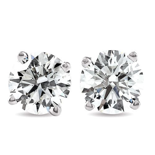 BLISS DIAMOND BLISS DIAMOND 1/4 CT DIAMOND SCREW BACK STUDS 14K GOLD LAB GROWN ECO FRIENDLY 