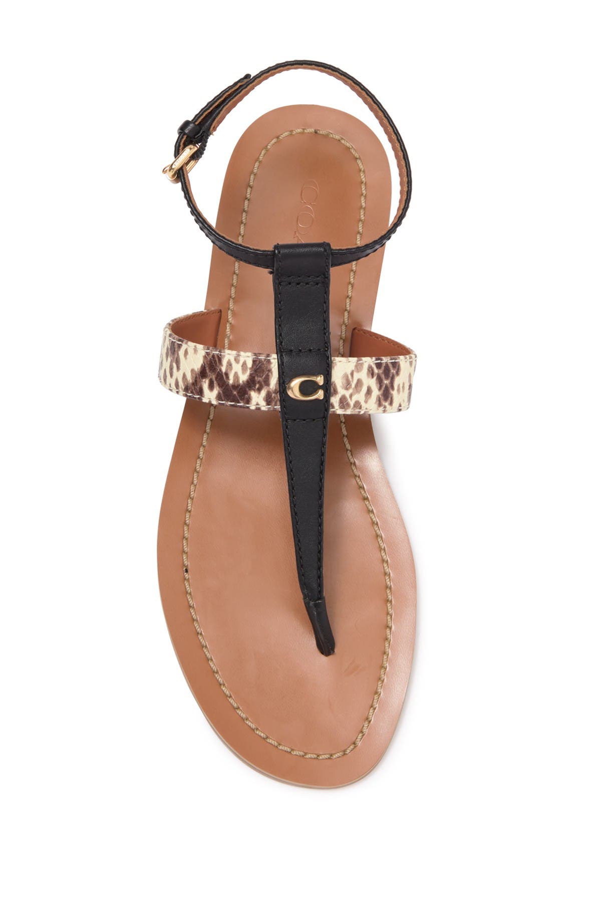 Coach | Liza Snake Embossed Leather Sandal | Nordstrom Rack