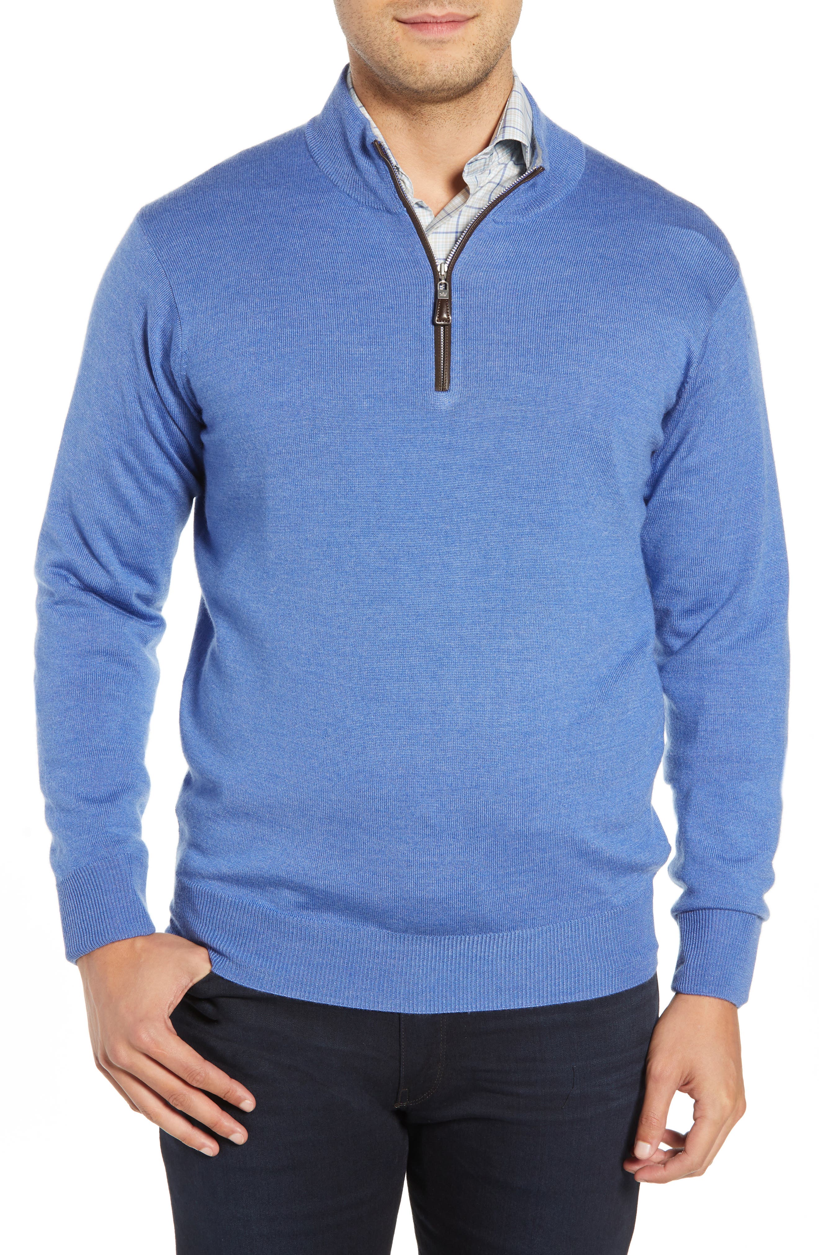 Peter Millar | Crown Soft Wool Blend Quarter Zip Sweater | Nordstrom Rack