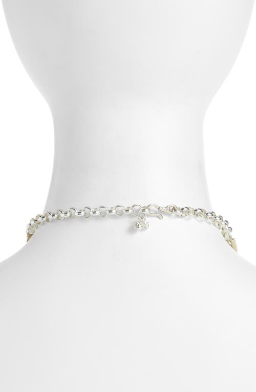 Child Of Wild Lakshmi Shell Choker In Silver