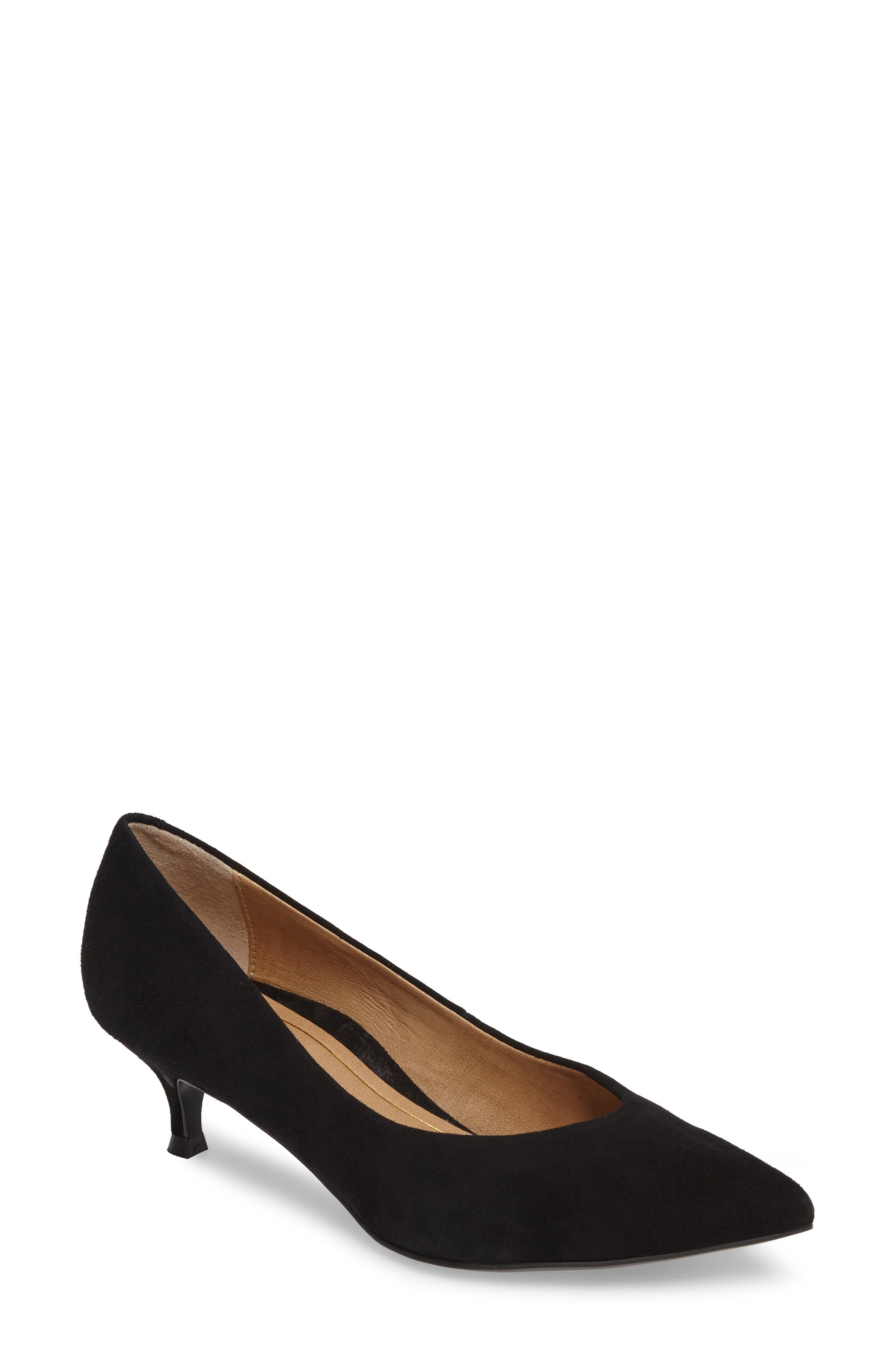 Vionic Josie Kitten Heel Pump, Black