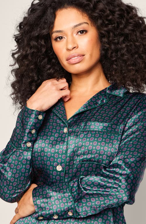 PETITE PLUME PETITE PLUME MEDALLION MULBERRY SILK PAJAMAS