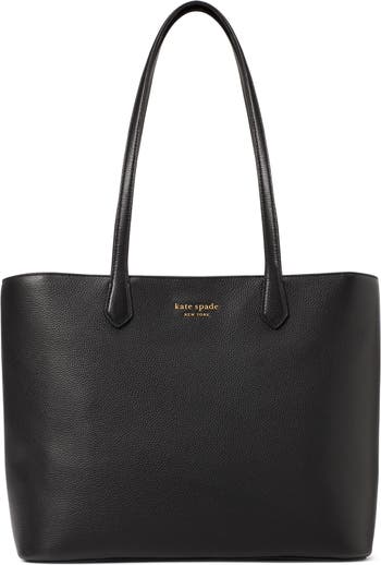  Kate Spade New York Market Pebbled Leather Medium Tote Black  One Size : Clothing, Shoes & Jewelry
