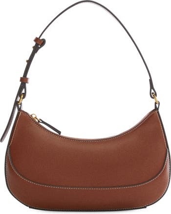 MANGO Oval Faux Leather Shoulder Bag | Nordstrom