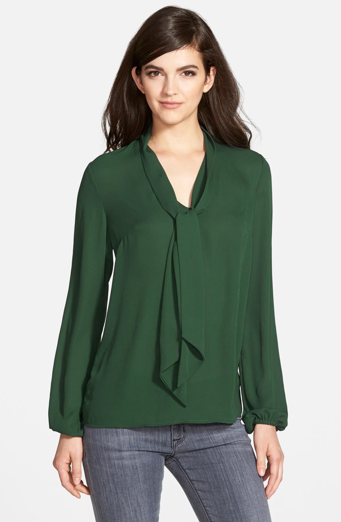 Bailey 44 Long Sleeve Tie Neck Blouse (Nordstrom Exclusive) Nordstrom